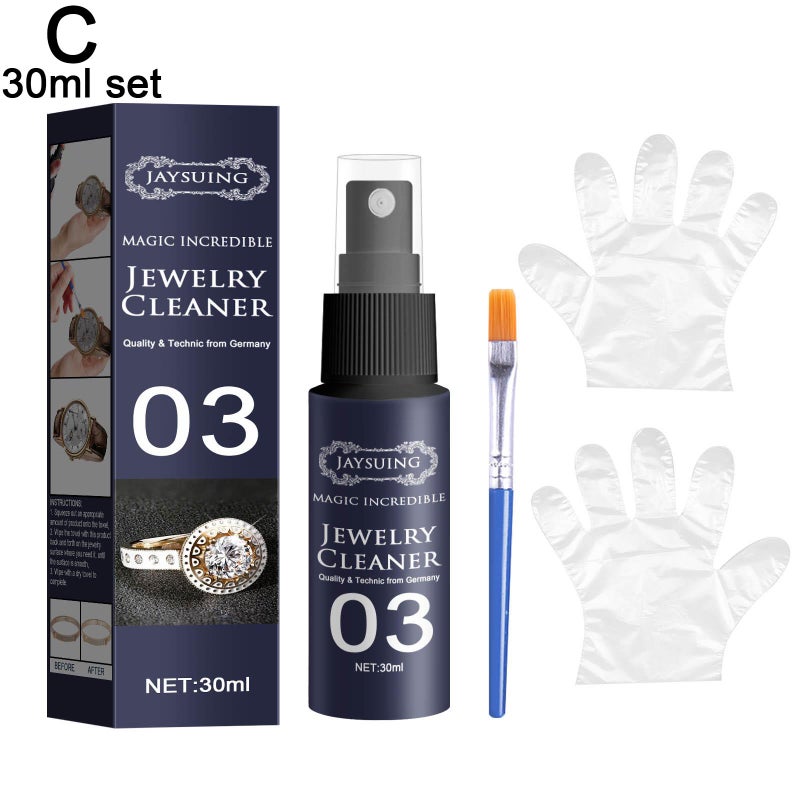 Jewelry Cleaner Spray Instant Shine Cleaner Concentrate Rust Remover Spray